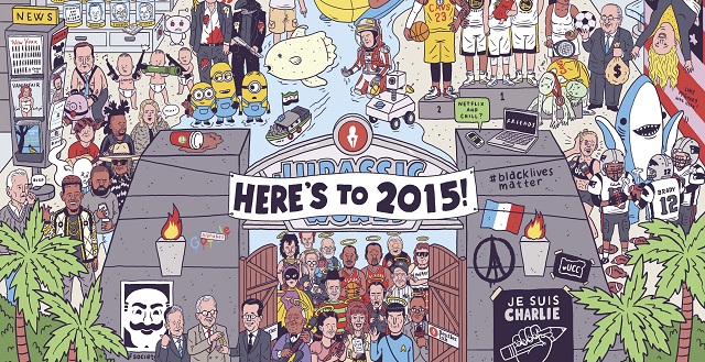 annee 2015 en un dessin