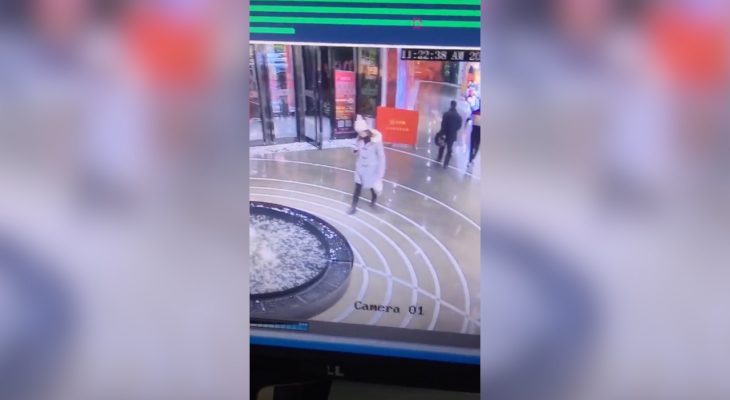 femme-telephone-tombe-fontaine